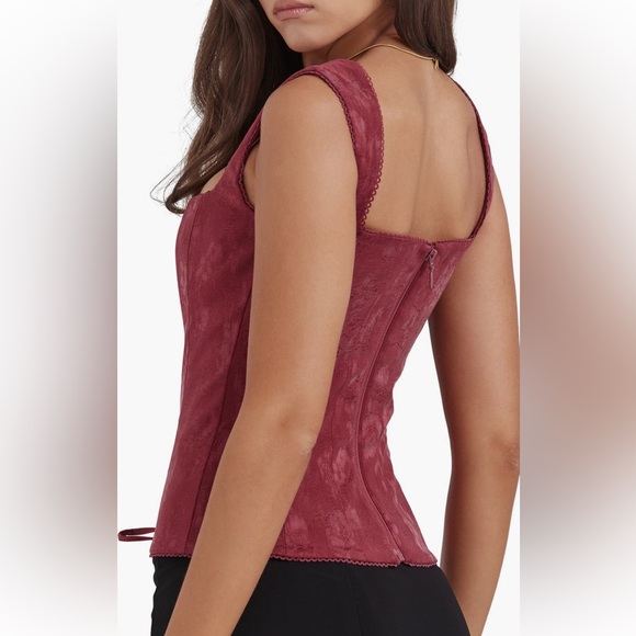 NWT House of CB Parisa Lace-Up Corset Top - Picture 4 of 8